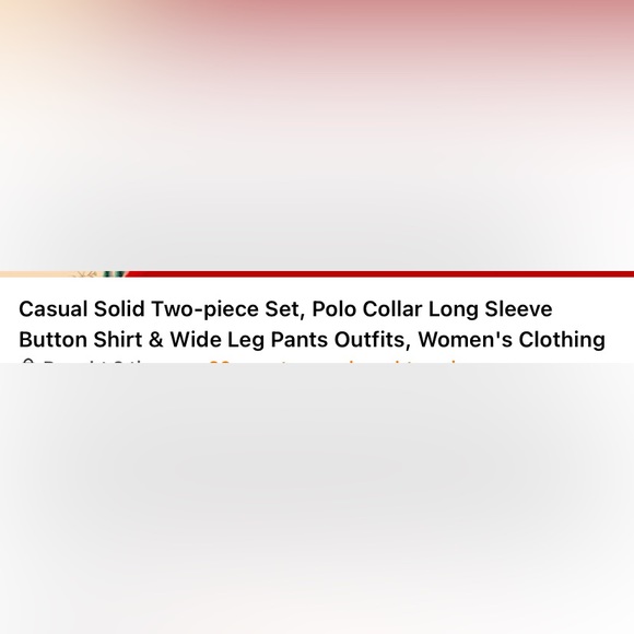 Gold Beautiful 2 piece dressy or causal - Picture 2 of 11